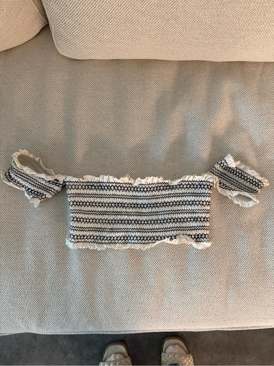 l*space Other - l*space Black & Cream Smocked Bandeau Top